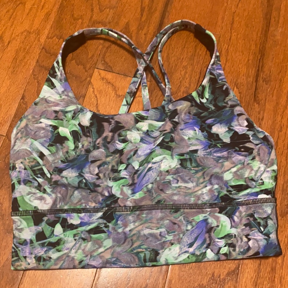 lululemon energy long line sports bra